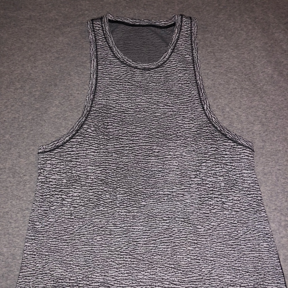 black and white lulu tank